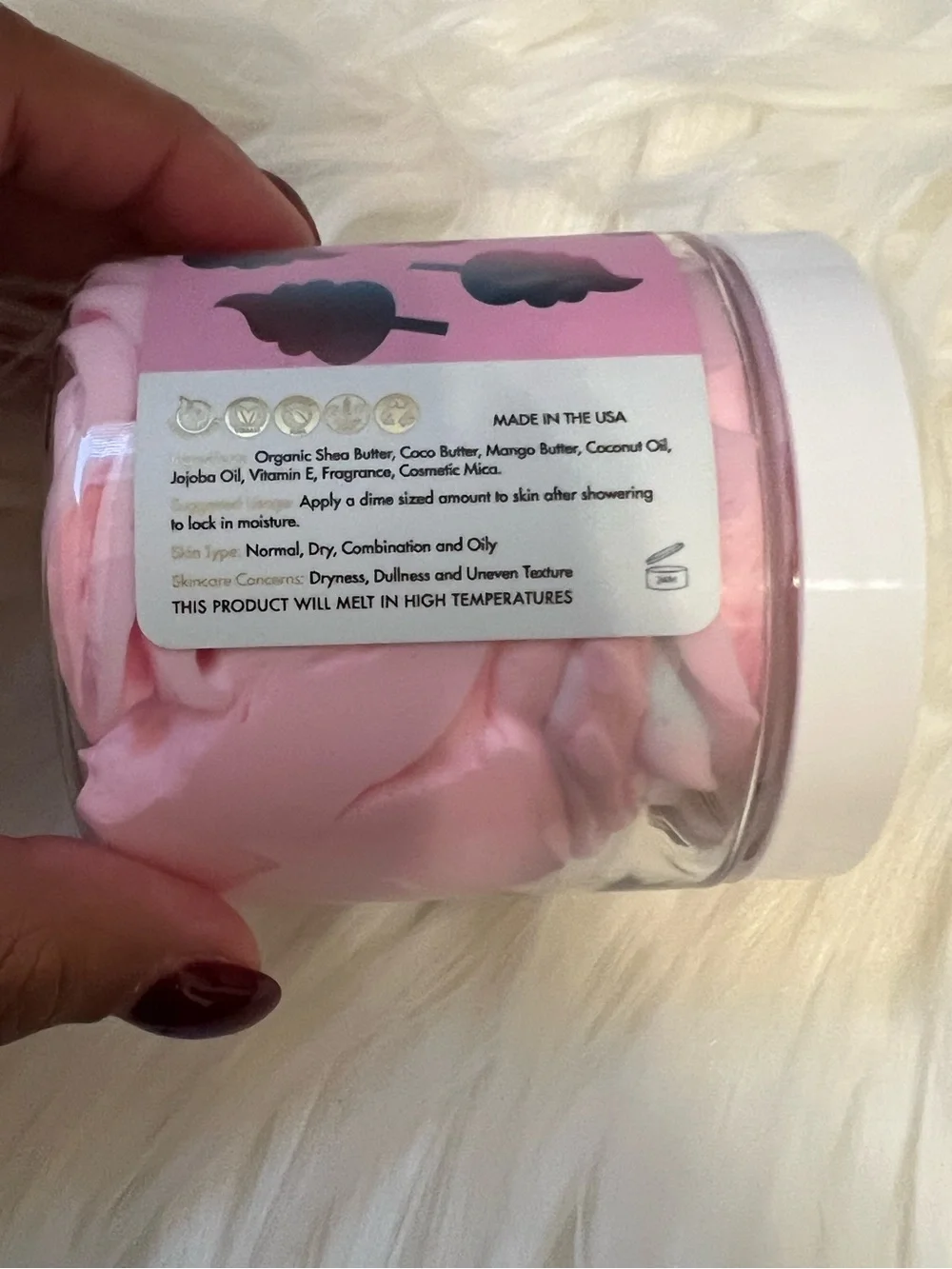 NWT Aminnah Cotton Candy Whipped Body Butter retails $38.00 USD each